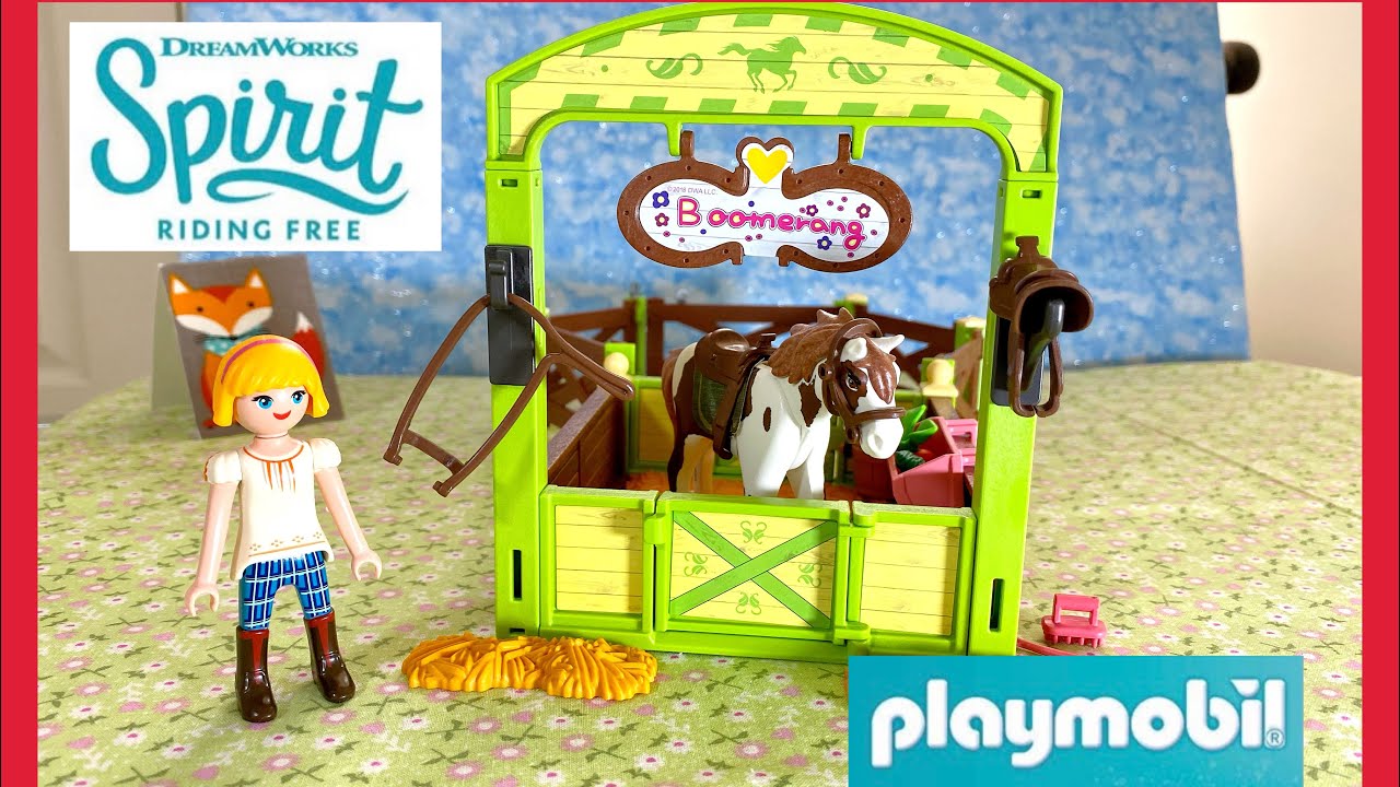 Playmobil SPIRIT RIDING FREE Boomerang and Abigail Set! / Gentle Soft Voice  Unboxing - YouTube