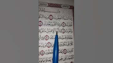 تلاوة رائعة وجميلة لسورة الانفطار اللهم اغفر لى واغننى بحلالك Surah Al-Infitar #القرآن_الكريم #اكسبل