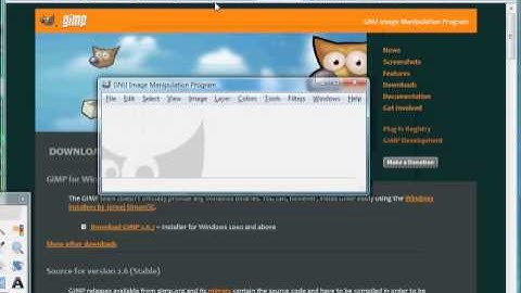 How to install and run the GIMP