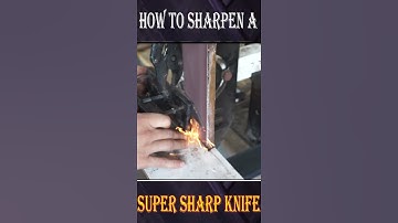 Making knife | how to sharpen a super sharp knife #Shorts