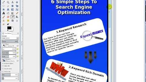how to create infographics using gimp - begin creating image