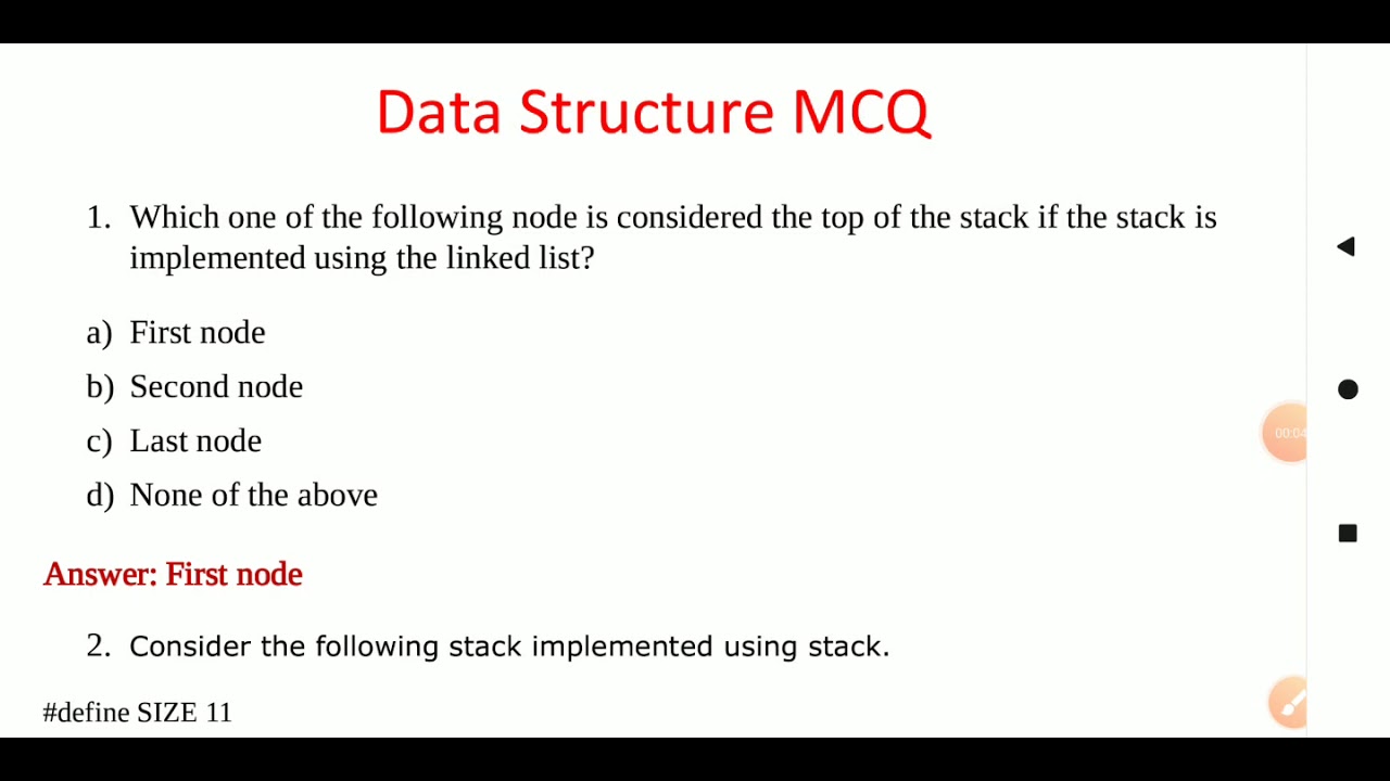 Data Structure MCQ
