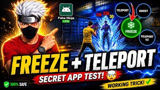 FREEZE + TELEPORT in Free Fire? 🤯Secret App Test | Fake Ninja Lite | #viral #test  screenshot 2