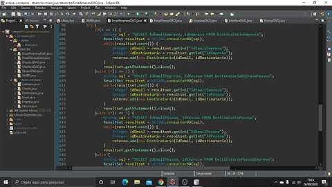 Projeto sobre Email utilizando Java e SQLite