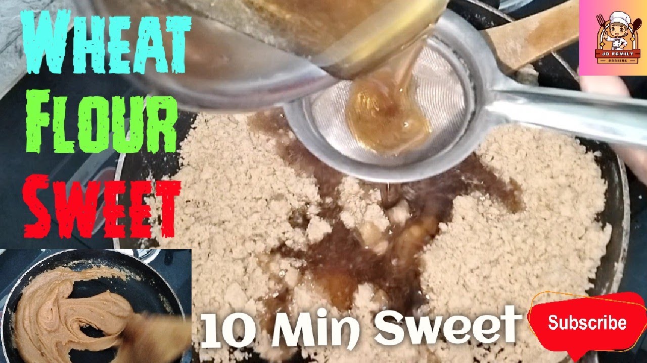 கோதுமை மாவுல Sweet ஆ 😲 10 Min Wheat Flour Sweet recipe in Tamil 🤤