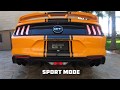 Mustang GT 2019  active (stock) exhaust sound no music