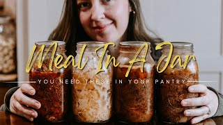 Canning MEALS for your Pantry Shelf | Meal In A Jar Recipes| Pressure Canning