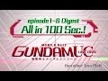 MOBILE SUIT GUNDAM UC episode 1-6 Digest All in 100 Sec.! (English)