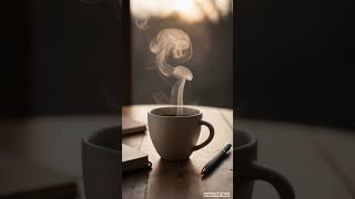 Cozy Coffee Loop ☕️ Soft Steam &amp; Relaxing Ambient Mood #shorts