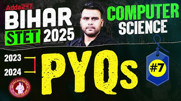 Bihar STET 2025 | Bihar STET Computer Teacher Eligibility | STET Computer Previous Year Questions #7