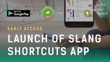Slang Shortcuts App -  Add a Voice Assistant to popular E-Commerce Apps
