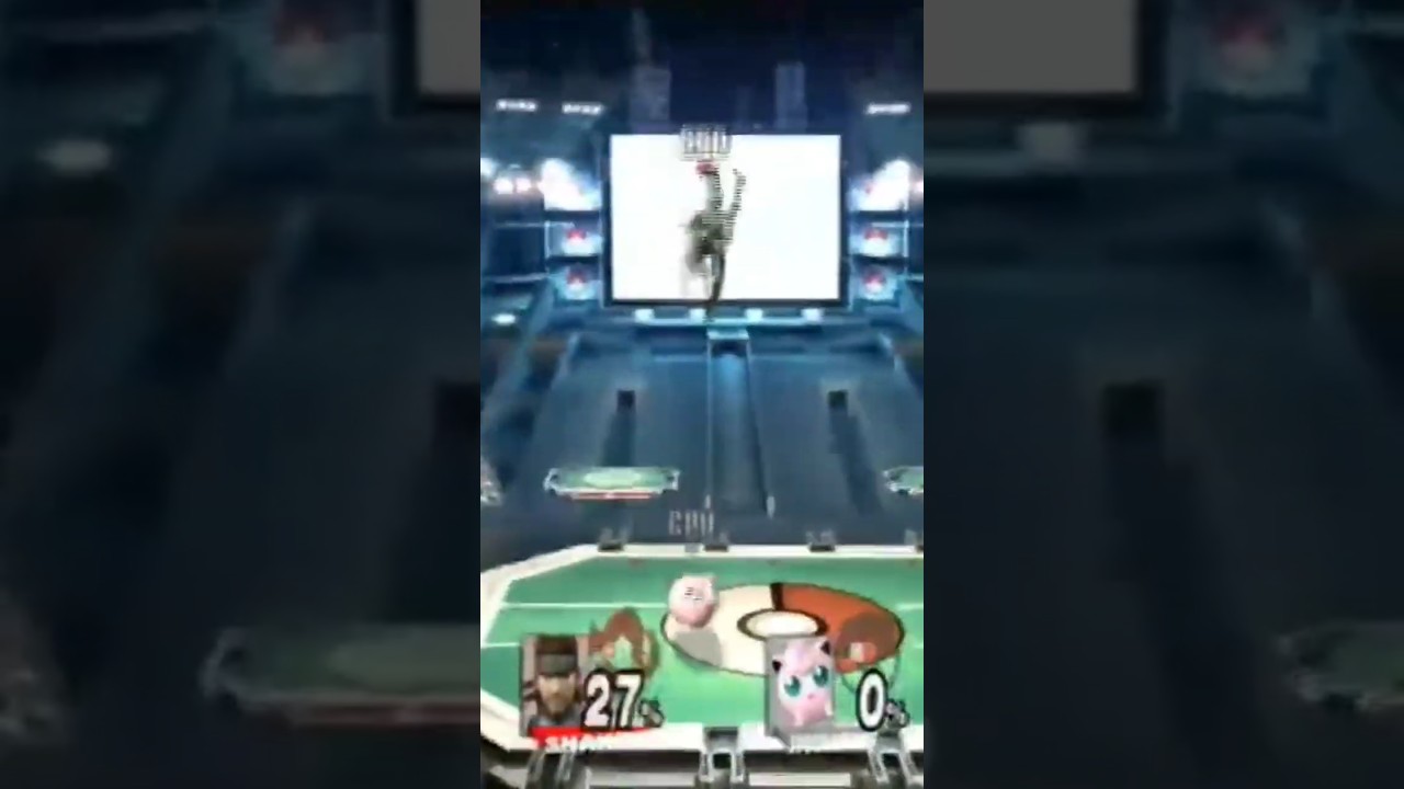 Super Smash Bros Brawl SHORT | Snake VS Jigglypuff Hammer Head KO 