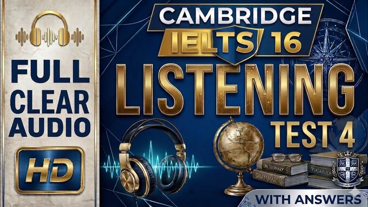 Cambridge IELTS 16 Listening Test 4 | Full Test + Answers (2026