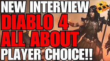 Diablo 4 Is All About Player Choice!! More MMO Over ARPG!! New 10 Minute Game Creator Interview!!