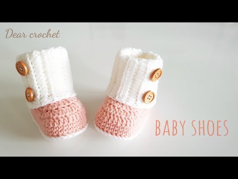 코바늘 아기신발 뜨는 방법 (crochet baby booties) 신생아~1년생