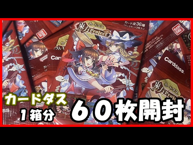 Carddass] Aiming for a Complete Set of 36!? Touhou Project