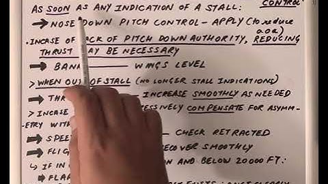 A320 Memory Item Stall Recovery