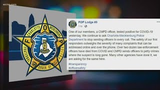 A third CMPD officer has tested positive for COVID-19