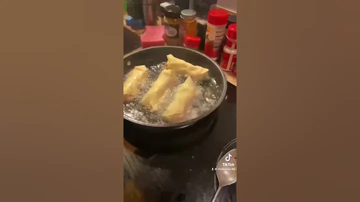 Spring Rolls And Fries For Din Din
