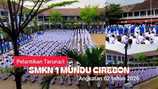 This is the ‼️ inauguration of the 62nd class of cadets at SMKN 1 MUNDU CIREBON, graduating in 2026