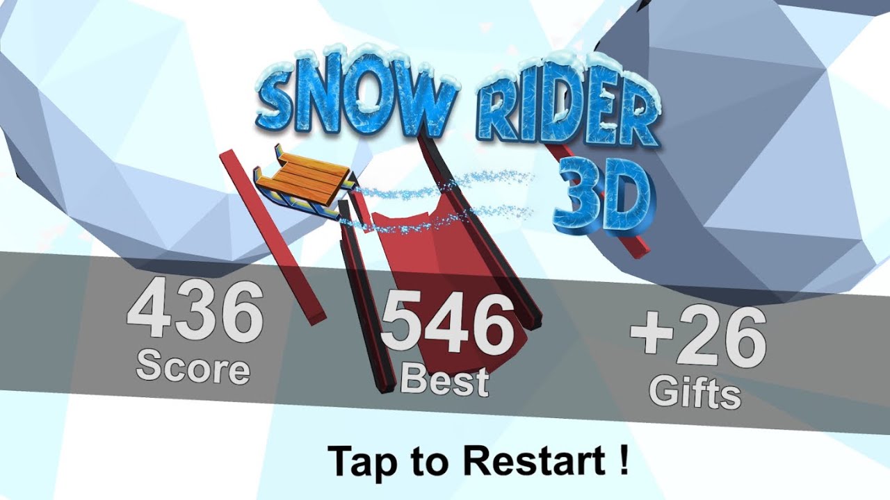 SNOW RIDER 3D, 436 SCORE (NEAR WORLD RECORD)