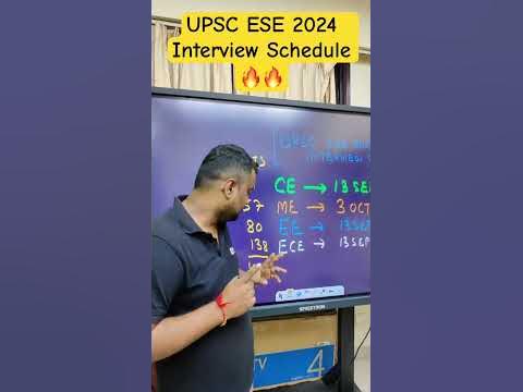 UPSC Important Announcement🔥| ESE 2024 Interview Schedule is OUT