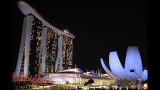 Night SINGAPORE  . Cингапур ночью  , Fujifilm X-T3 ,4K 60fps , Lens XF23 mm F2 (Сингапур ночной)