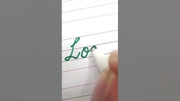 Look in cursive writing #cursivewriting #handwriting #calligraphy #shorts