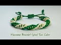 DIY Macrame Bracelet Double Spiral Two Color Type 1 | Macrame Bracelet Tutorial