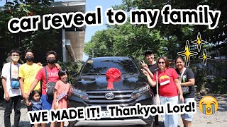 CAR REVEAL TO MY FAMILY IN BATAAN 🥺❤️ | Raven DG