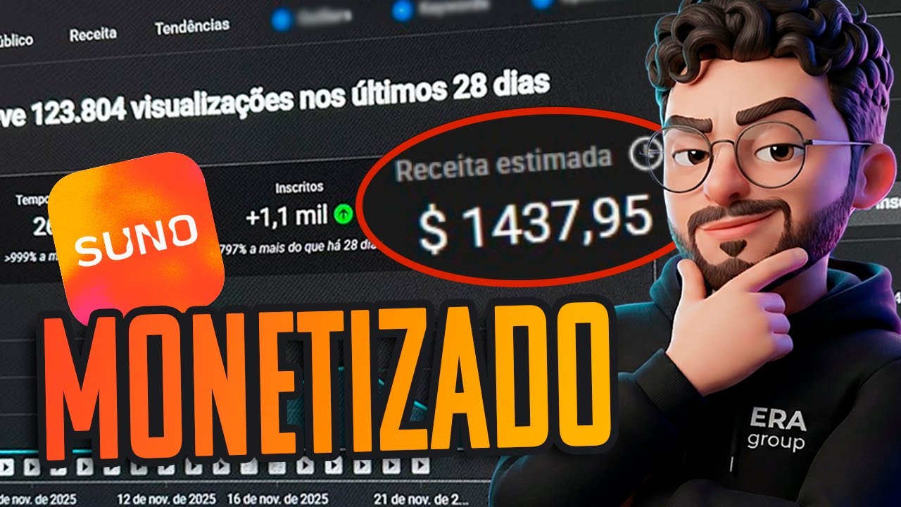 MONETIZEI 2 canais de MÚSICA DE I.A (Como eu fiz?)