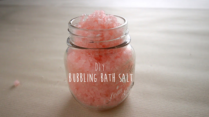 DIY:  Bubbling Bath Salt