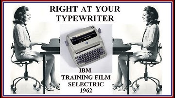 1962 Vintage IBM Typewriter Training Film IBM Selectric Proper Typing Procedures, w/ Bud McDole