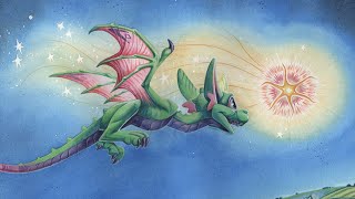 Painting a cute Dragon for my Banner with watercolour