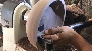 #24 - Wood Turning - Amazing Black Walnut crotch bowl!