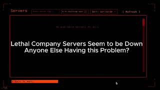 Lethal Company Servers Down | Now Fixed