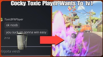 Cocky Toxic Player Wants To 1v1 (Read Description)