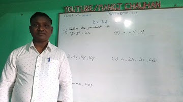 Class - VIII | Ex. 9.2 Q. 5 | Mathematics(NCERT) |Algebraic Expressions and Identities|Manoj Chauhan
