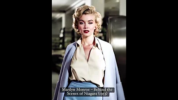 Marilyn Monroe Behind The Scenes Of Niagara 1953 