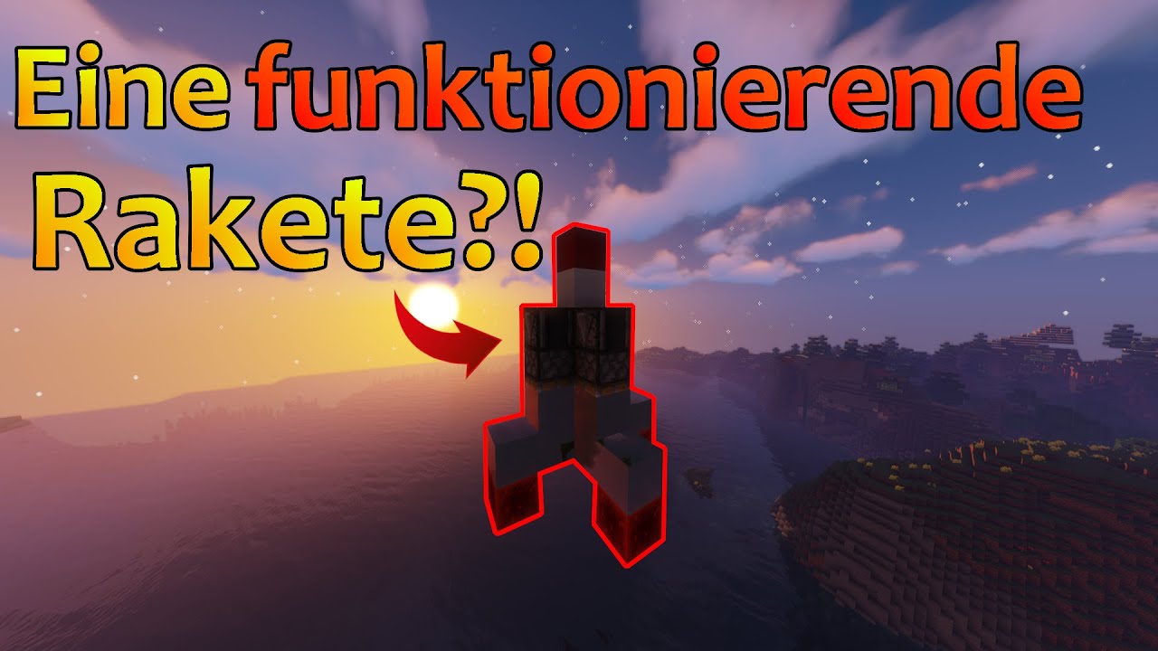 So baust du eine funktionierende Rakete in Minecraft! - YouTube