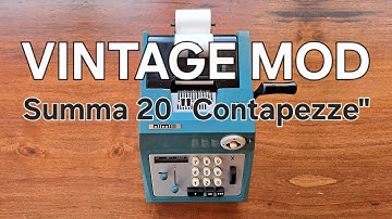 Olivetti Summa Prima 20 Vintage MOD "Contapezze" | 1960 mechanical calculator | made in Italy