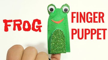 FROG FINGER PUPPET | HOW TO MAKE FINGER PUPPET | ANIMAL PUPPET | PUPPET FOR KIDS | KIDS CRAFT | TANU