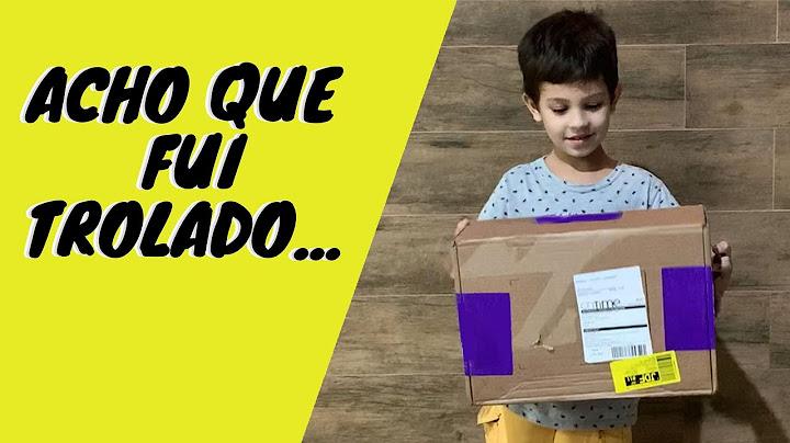 Olha a encomenda que chegou para mim