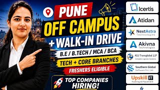 Pune Mega Hiring 2026 | Freshers Hiring | Software Developer, AI Engineer, & More | Apply Fast