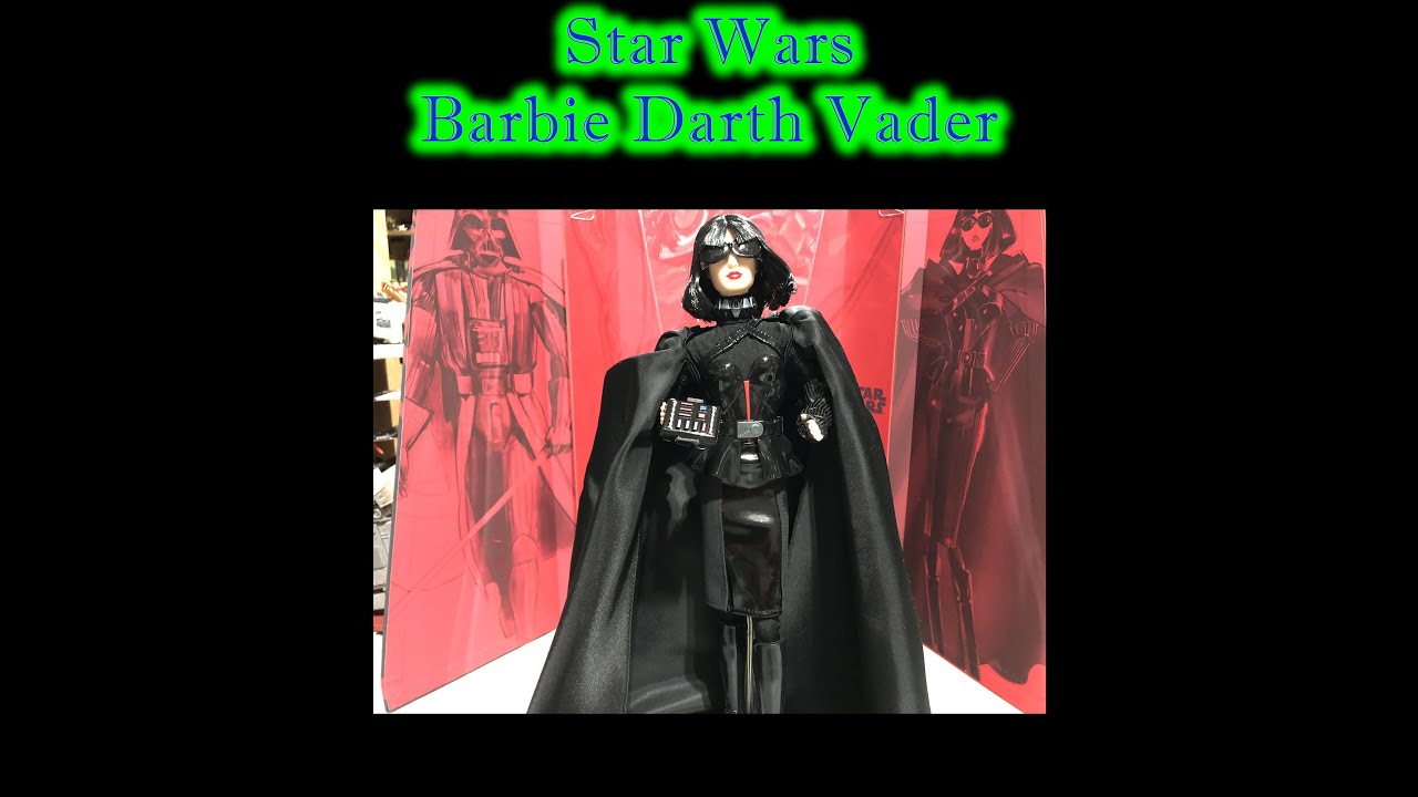 Barbie X Star Wars Darth Vader - Figurine De Collection Barbie Habillée En Dark Vador