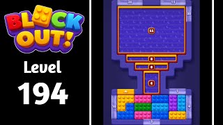Block Out Color Sort puzzle level 194 walkthrough solution 