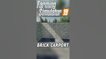 White Brick Carport - FS19 New Mod