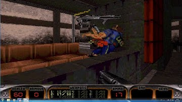 Duke Nukem 3D Walkthrough / Gameplay Part 3 Episode 1 Level 3 - PS1 ( psx )