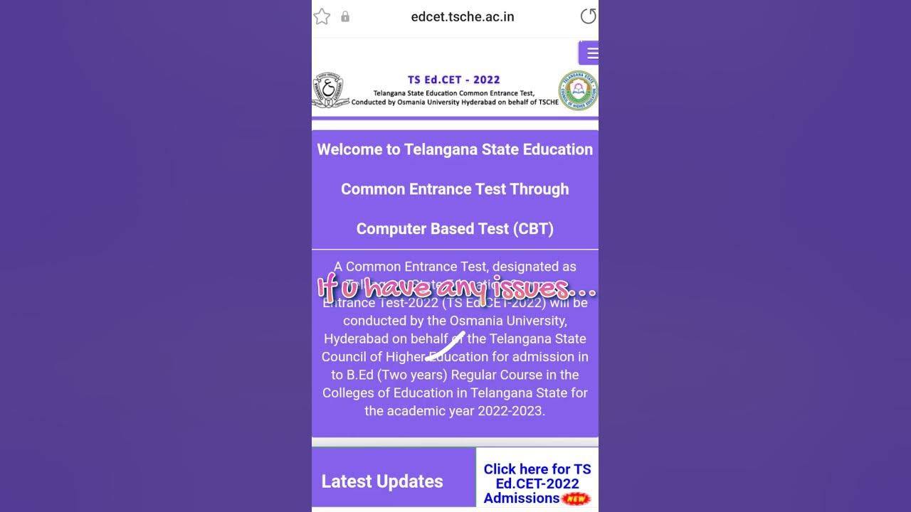 td edcet 2022// ts edcet counselling 2022 process // ts edcet latest
