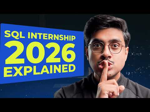 Top SQL Expert Reveals BEST Internship Strategies for 2026